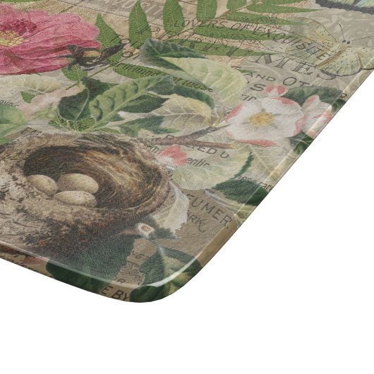 Vogelnest bloementuin Bloemvlinderkunst Snijplank (Hoek)