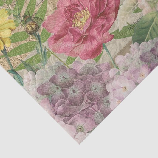 Vogelnest bloementuin Bloemvlinderkunst Tissuepapier