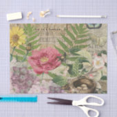 Vogelnest bloementuin Bloemvlinderkunst Tissuepapier (Craft)