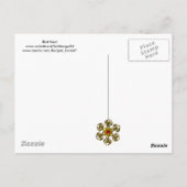 VOGELNEST, BOMEN MET RODE WITTE PINKSTROMEN BRIEFKAART (Achterkant)