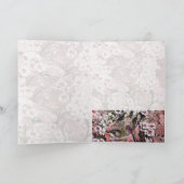 VOGELNEST, BOMEN MET RODE WITTE PINKSTROMEN FEESTDAGEN KAART (Binnen)