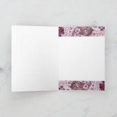 VOGELNEST, BOMEN MET RODE WITTE PINKSTROMEN FEESTDAGEN KAART (Binnen)