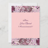 VOGELNEST, BOMEN MET RODE WITTE PINKSTROMEN KAART (Achterkant)