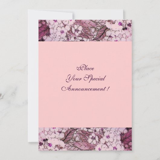 VOGELNEST, BOMEN MET RODE WITTE PINKSTROMEN KAART (Achterkant)