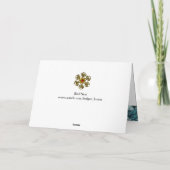 VOGELNEST, BOMEN MET WITTE BLAUWE STROMEN FEESTDAGEN KAART (Achterkant)