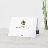 VOGELNEST, BOMEN MET WITTE BLAUWE STROMEN FEESTDAGEN KAART (Achterkant)