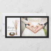 Vogelnest Eieren Katwilgen Bruiloft Dank Je Wel Bedankkaart (Voorkant)