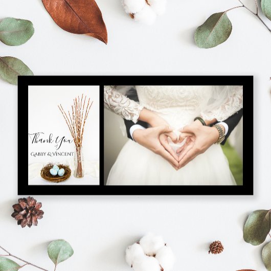 Vogelnest Eieren Katwilgen Bruiloft Dank Je Wel Bedankkaart