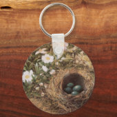 Vogelnest en hondsrozen door John William Hill Sleutelhanger (Voorkant)