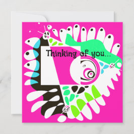 Vogelnest - Fuchsia White Kaart