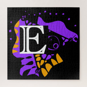 Vogelnest - Gepersonaliseerd Initiaal Letter E Legpuzzel