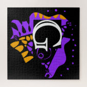 Vogelnest - Gepersonaliseerd Initiaal Letter G Legpuzzel (Horizontaal)