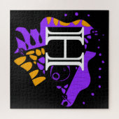 Vogelnest - gepersonaliseerd Initiaal letter H Legpuzzel (Horizontaal)