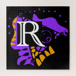 Vogelnest - Gepersonaliseerd Initiaal Letter R Legpuzzel