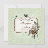  Vogelnest in Stoel, Uitnodiging voor het Huwelijk (Achterkant)