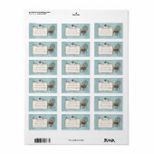 Vogelnest in Stoel, Uitnodiging voor het Huwelijk Etiket (Full Sheet)