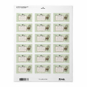 Vogelnest in Stoel, Uitnodiging voor het Huwelijk Etiket (Full Sheet)