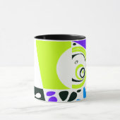 Vogelnest - Lime Green White Mok (Midden)