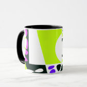 Vogelnest - Lime Green White Mok (Voorkant links)
