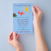 Vogelnest met kinderverzorger flyer (Hand)