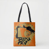 Vogelnest - Oranje olijf Tote Bag (Voorkant)