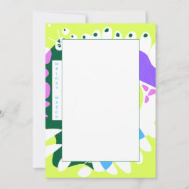 Vogelnest - Pastel Groen Wit Sierkussen Naam Notitiekaartje