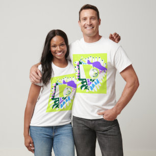 Vogelnest - Pastel Groen Wit Sierkussen T-shirt