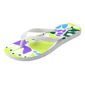 Vogelnest - Pastel Groen Wit Sierkussen Teenslippers (Schuin)