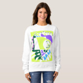 Vogelnest - Pastel Groen Wit Sierkussen Trui (Voorkant volledig)