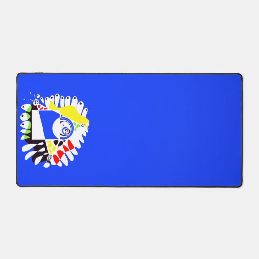 Vogelnest - Royal Blue White Bureaumat (Voorkant)