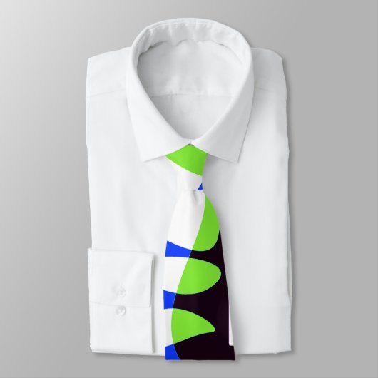 Vogelnest - Royal Blue White Stropdas (Gebonden)