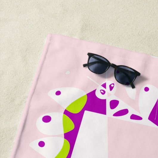 Vogelnest - roze limonade wit strandlaken (In situ)