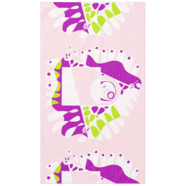 Vogelnest - roze limonade wit tafelkleed