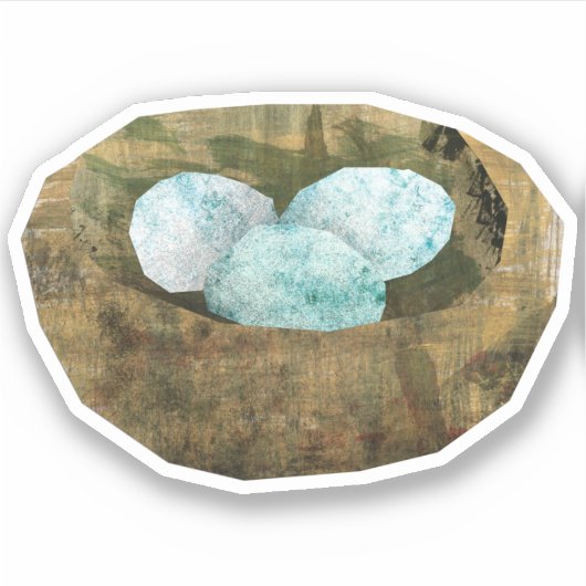 Vogelnest Sticker (Voorkant)