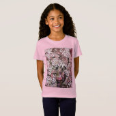 VOGELNEST, TREE, PINK WHITE SPRING Floral T-shirt (Voorkant volledig)