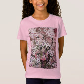 VOGELNEST, TREE, PINK WHITE SPRING Floral T-shirt (Voorkant)