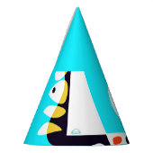 Vogelnest - Turquoise Wit Feesthoedjes (Links)