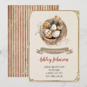 Vogelnest uitnodiging (Voorkant / Achterkant)