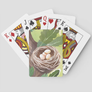 Vogelnest Waterverf Eieren Natuur Pokerkaarten
