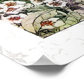 VOGELNEST, wit bruin groen geel Poster (Hoek)