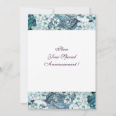 VOGELNEST, WITTE BLAUWE STROOM MONOGRAM AANKONDIGING (Achterkant)