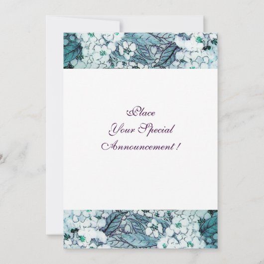 VOGELNEST, WITTE BLAUWE STROOM MONOGRAM AANKONDIGING (Achterkant)