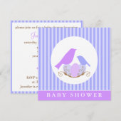 VogelnestBaby shower Kaart (Voorkant / Achterkant)