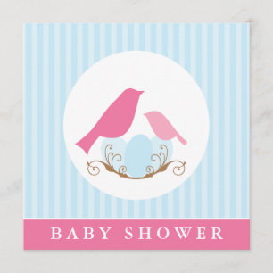 VogelnestBaby shower Kaart