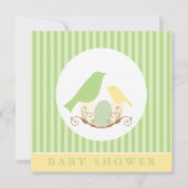 VogelnestBaby shower Kaart (Voorkant)