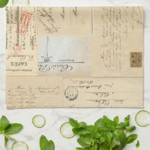 vogelnesten Frans Briefkaart handdoek