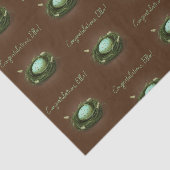 Vogelnesten met blauwgevlekte eieren - aangepast b tissuepapier (Detail)