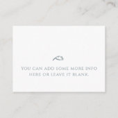 Vogelnestluier Baby shower Invoegen Kaart (Achterkant)