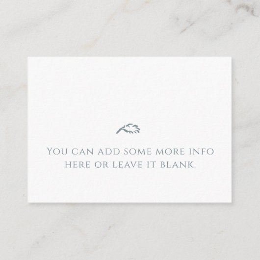 Vogelnestluier Baby shower Invoegen Kaart (Achterkant)