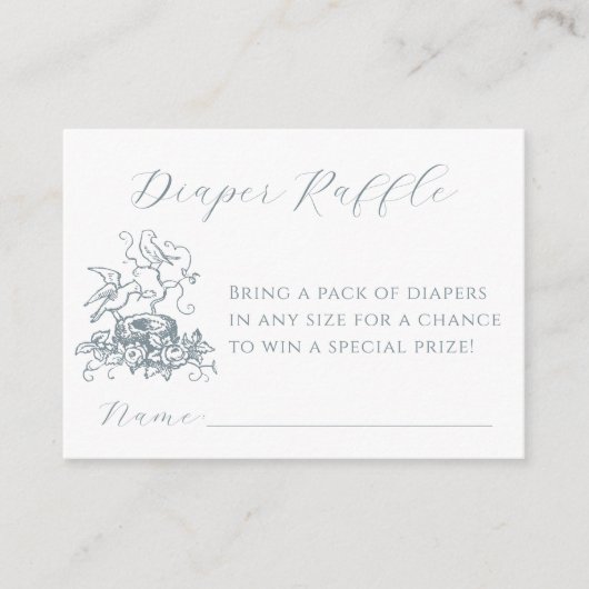 Vogelnestluier Baby shower Invoegen Kaart (Voorkant)